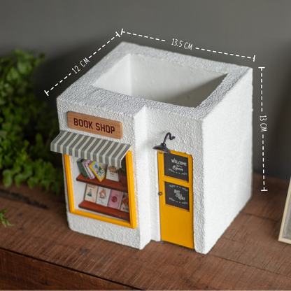 Book Shop Planter (Fresh White)