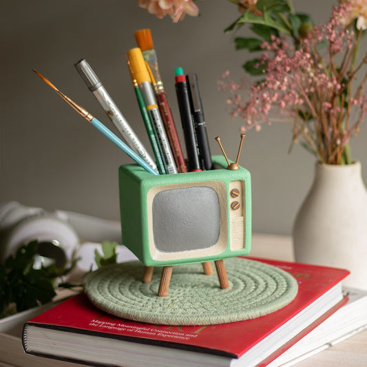Retro TV Desk Organiser