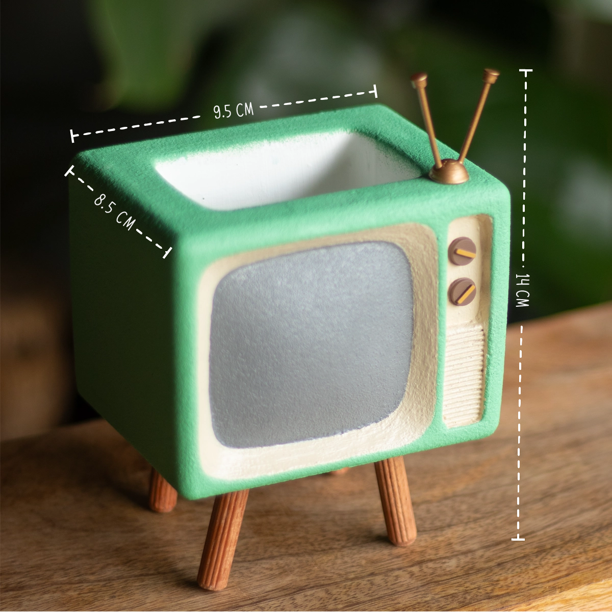 Retro TV Desk Organiser (Mint Green)