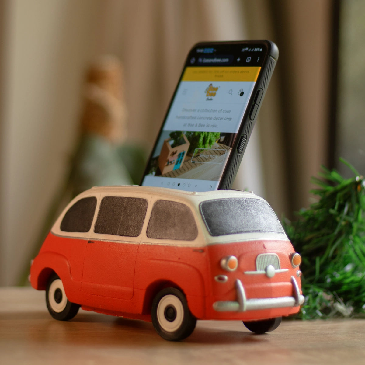 Vintage Van Desk Organizer (Hot red)