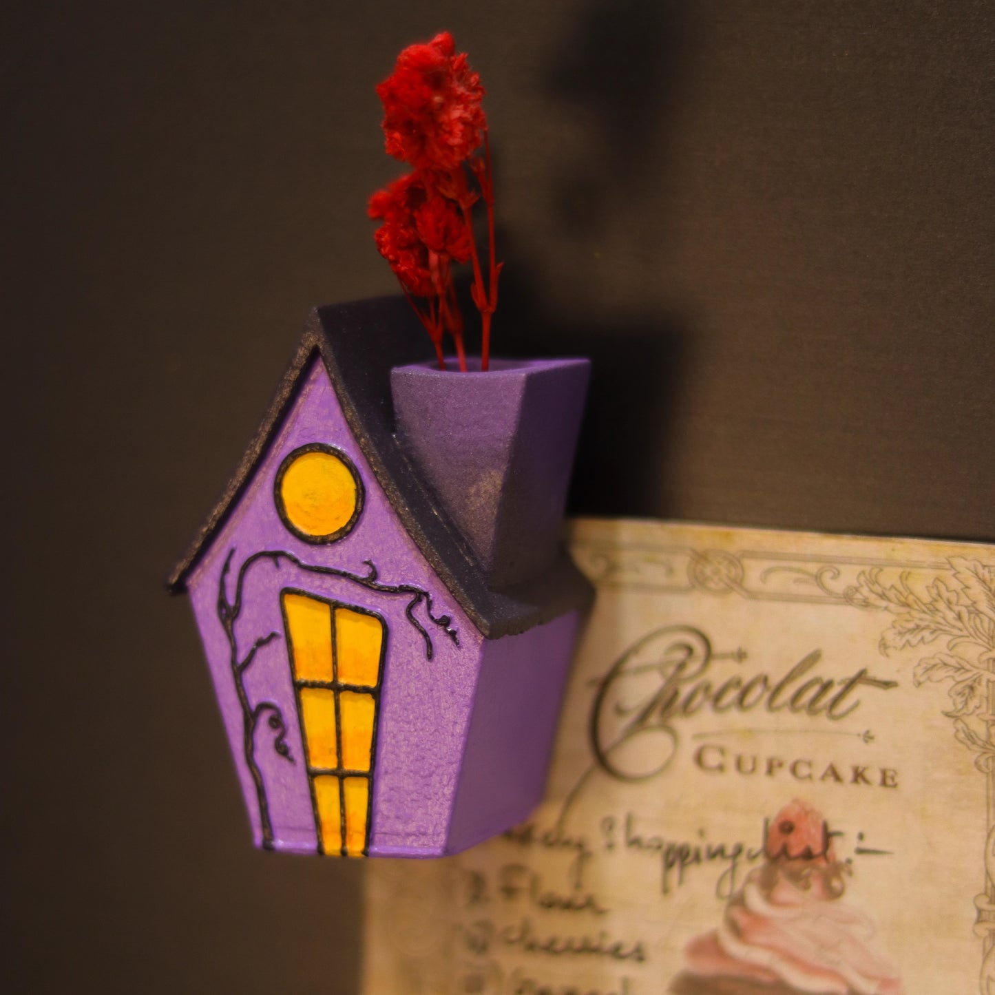 Spooky House Fridge Magnet