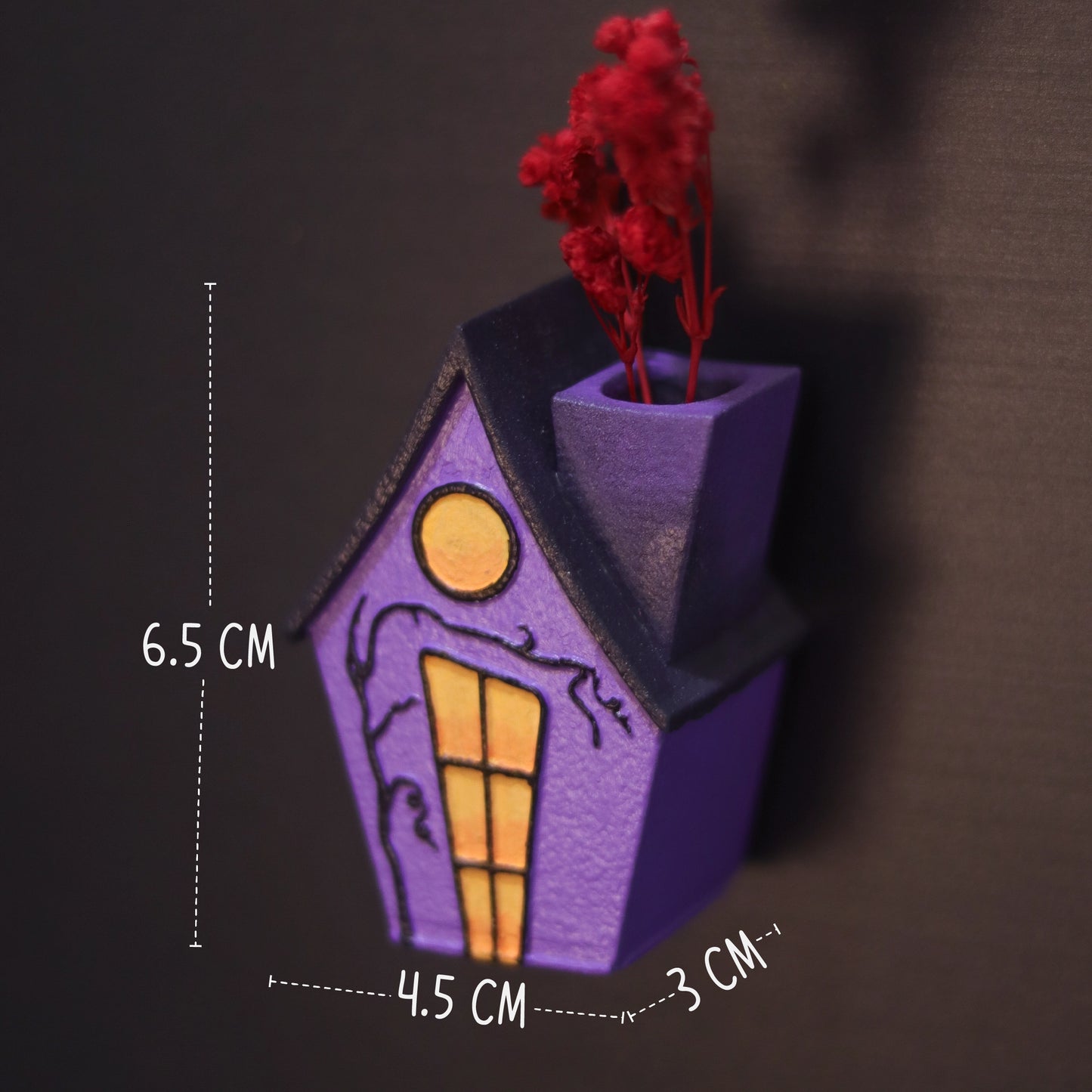 Spooky House Fridge Magnet