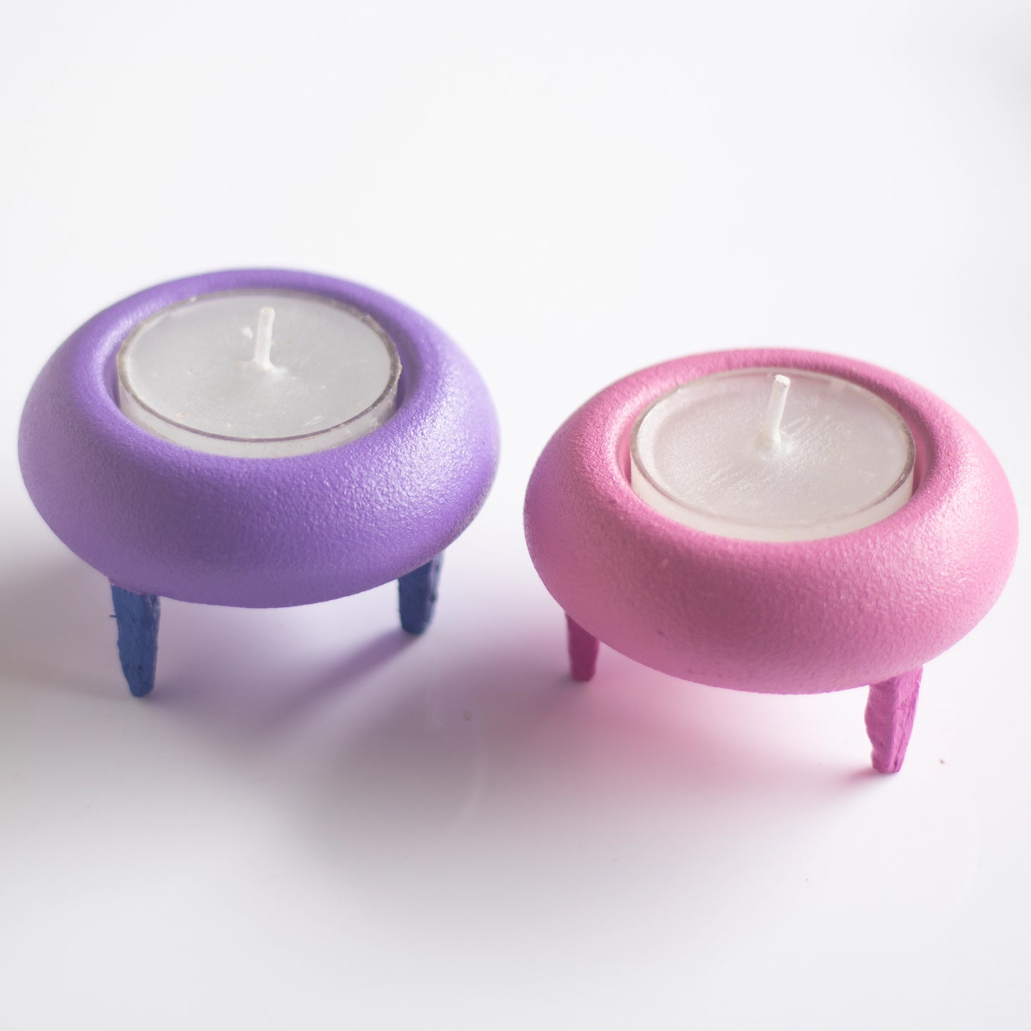 Tealight Tripods Cotton Candy (Set of 2)