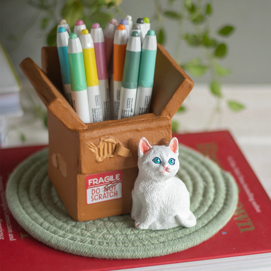 Carton Cat Desk Organiser