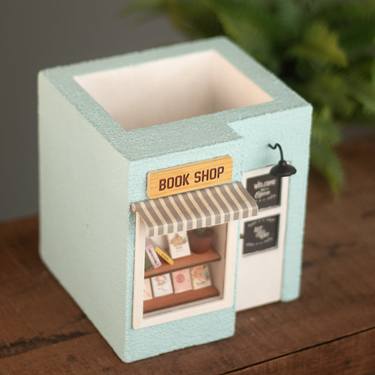 Book Shop Planter (Vintage Blue)