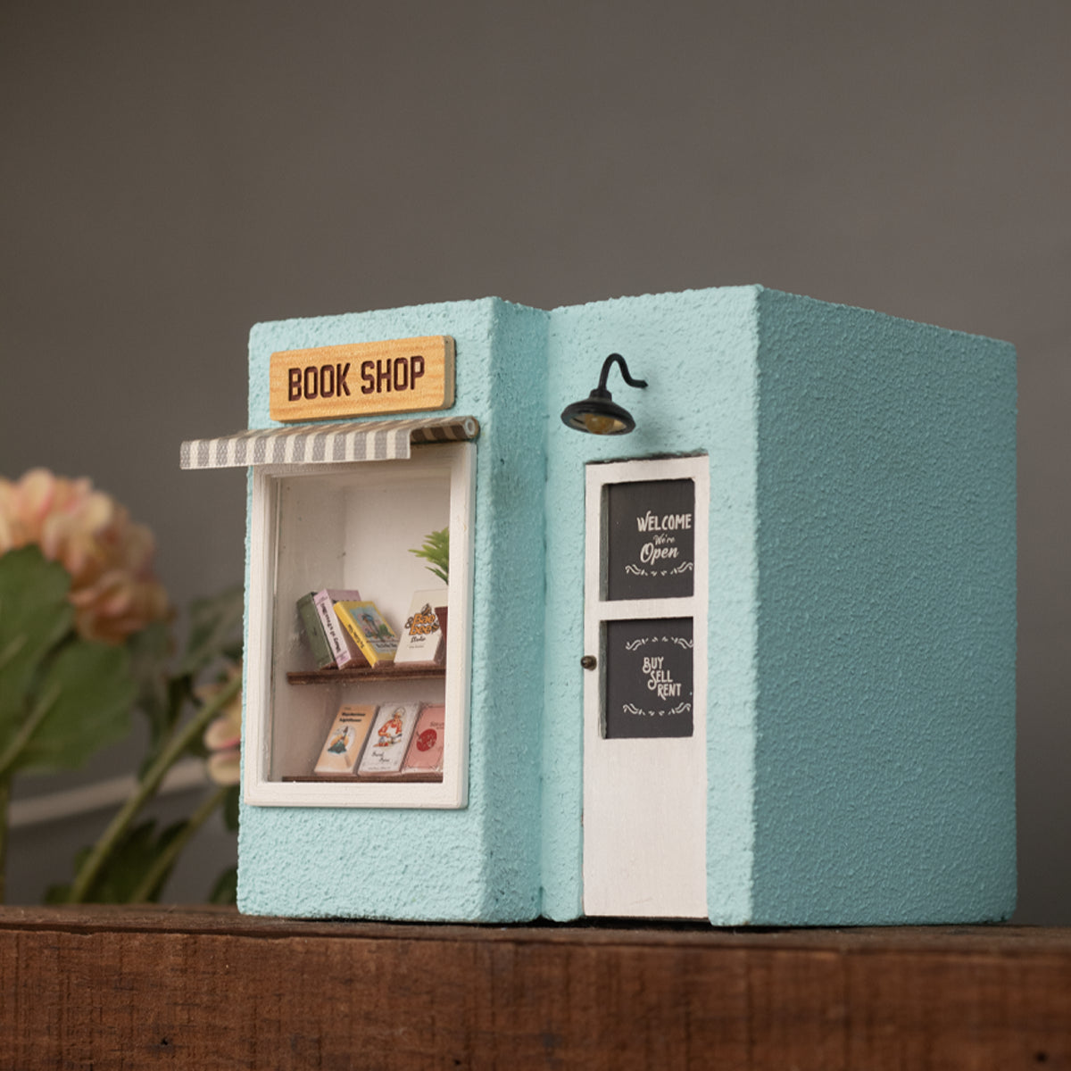 Book Shop Planter (Vintage Blue)