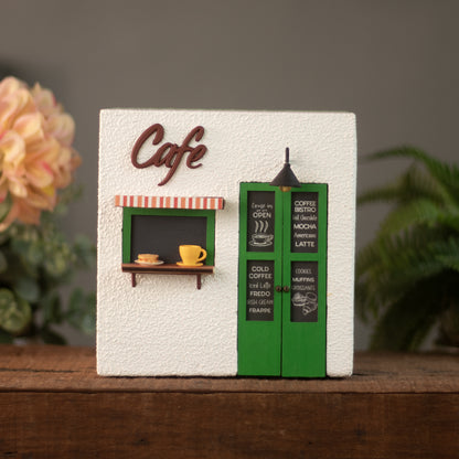 Cafe Planter (White & Green)