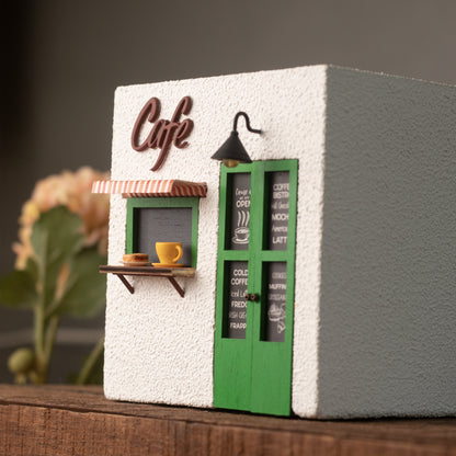 Cafe Planter (White & Green)