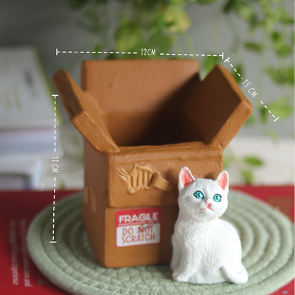 Carton Cat Desk Organiser