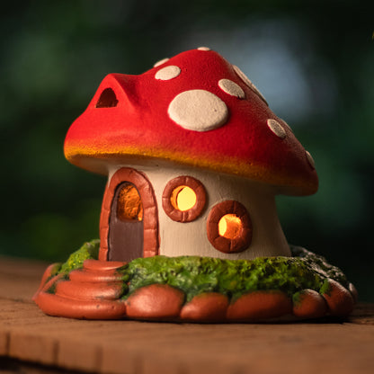 Mushroom Tealight House